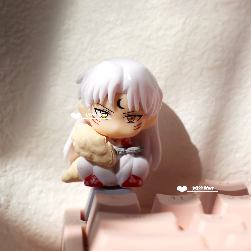 Anime Keycaps For DIY Cherry MX Switch Mechanical Keyboard Caps Cartoon Inuyasha Killing Pill Keycap Kawaii Pink R4 ESC Keycap