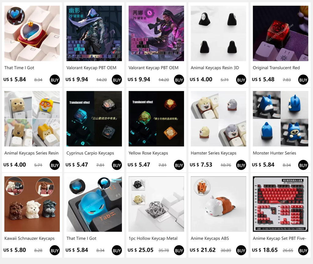 Kawaii Schnauzer Keycaps ABS Resin Personalized Mechanical Keyboard Accessories Puppy Animal Cherry MX 1U Handmade Keycap Gifts