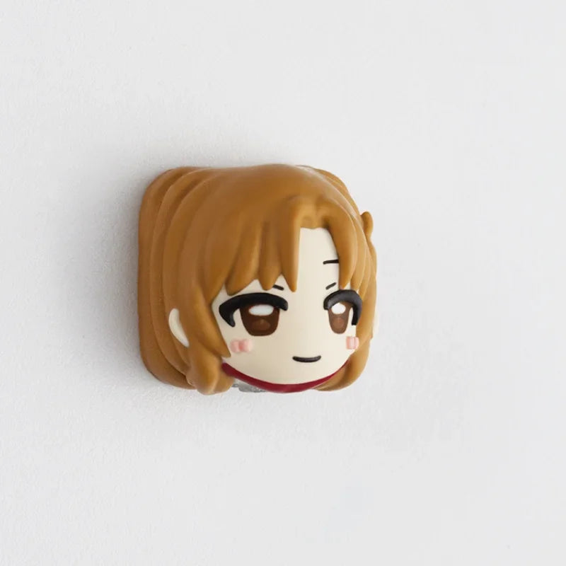 Sword Art Online Theme Keycaps Anime Asuna Personalized Custom Resin Art Keycaps Mechanical Keyboard Cartoon Keycap Accessories
