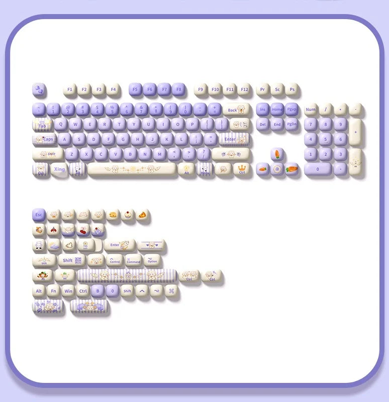 Akko Mechanical Keyboard Keycaps Mog Height 146 Keys Customization Keycap Pbt Thermal Sublimation Office Gaming Accessories Gift