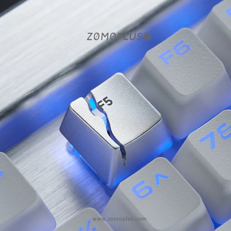 Broken F5 Keycap Customized Keyboard Metal Replacement Key for Keyboard Cross Axis Keyboard Creativity Split Page Refresh Keys