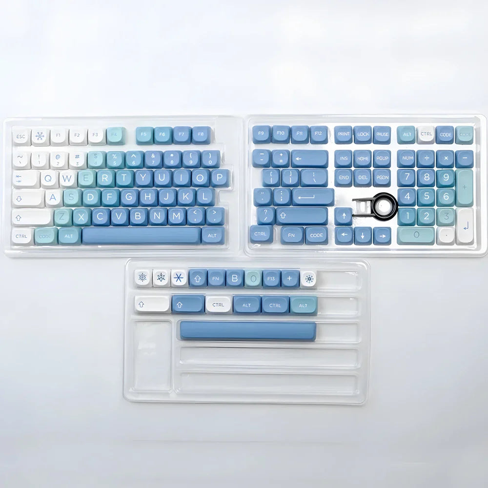 129 Key Snow Monster PBT Keycap MOA Profile Dye Sublimation Keycap For Gaming Mechanical Keyboard Keycap MX Switch MOA Key Caps