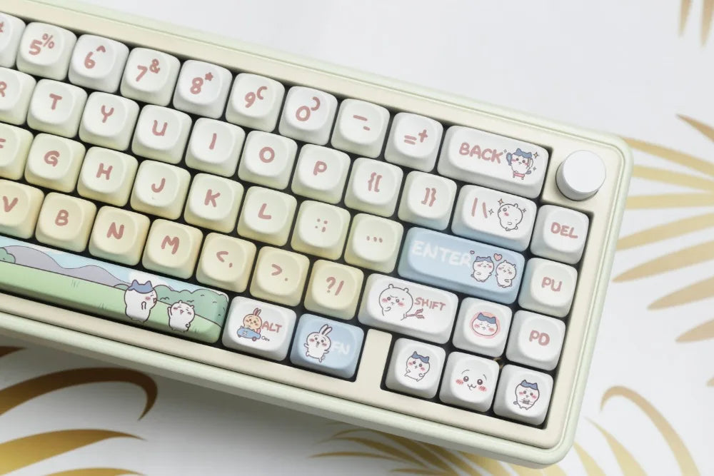 144 Keys Xiaoba Keycaps PBT Keycaps Five-sided Sublimation MOA Profile Keycaps For MX Switch Gaming Mechanical Keyboard Keycap