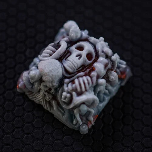 MiFuny Skull Keycaps Originality Personality DIY Resin KeyboardCap Custom Handmade KeyCap for Mechanical Keyboard Accessories