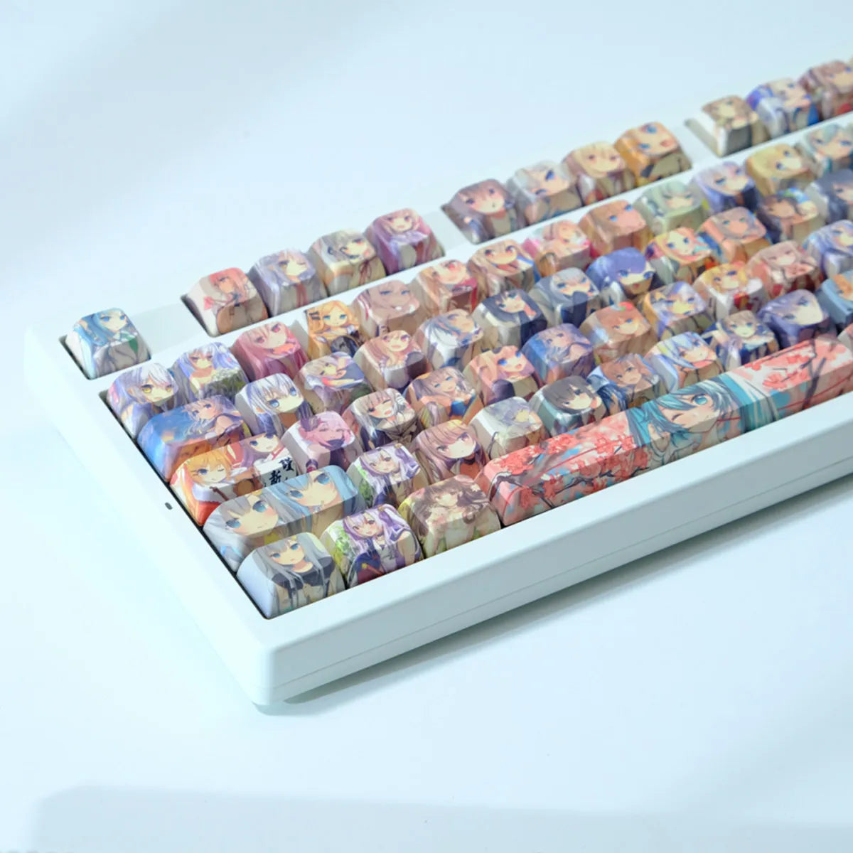 Color Anime Keycaps Personalized Customization Cartoon Anime 126 Key PBT Mechanical Keyboard Keycap MOA Profile Keycap Accessory