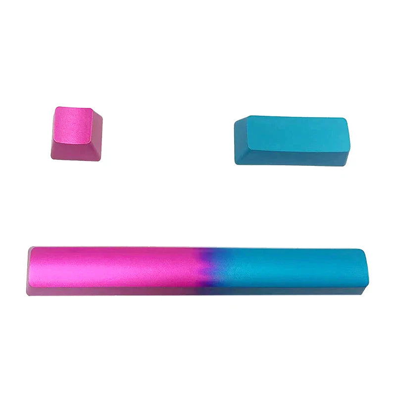 Aluminum Alloy Metal Key Cap No Backlit CNC Customized Mechanical Keyboard Cross Axis OEM ESC 6.25U Spacebar 2.75U Enter Keycaps