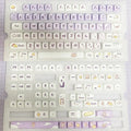 Cute Key Cap Mechanical Keyboard Key Caps MOA 142keys Gradient Purple Rabbit Dye-sublimation Customized Personalized Keycaps Pbt