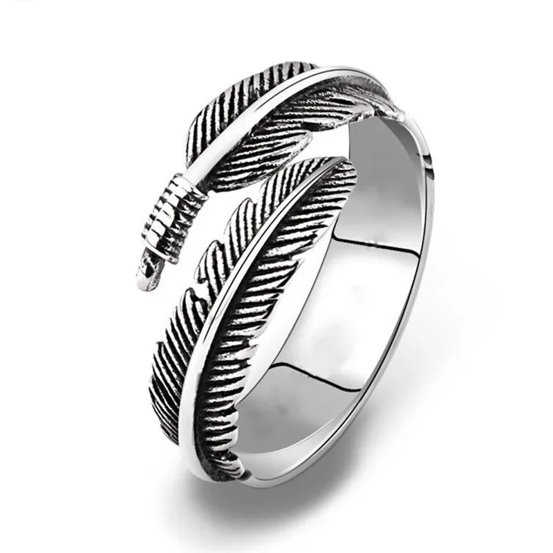 Devil Ram Horns Skull Open Ring for Men's Retro Satanic Cross Religious Amulet Jewelry