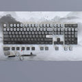 PIIFOX Shanshui Transparent Keycaps XDA Profile PBT Double Thermal Sublimation 117 Keys  Design Color-block Parts Customized DIY