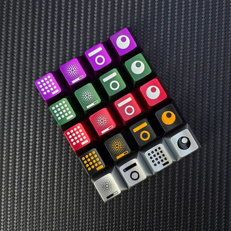 Glass Heart Keycap Custom Point Aluminum Alloy Color Glass Artisan Key Cap Cherry Profile MX Switch Mechanical Keyboard Keycap