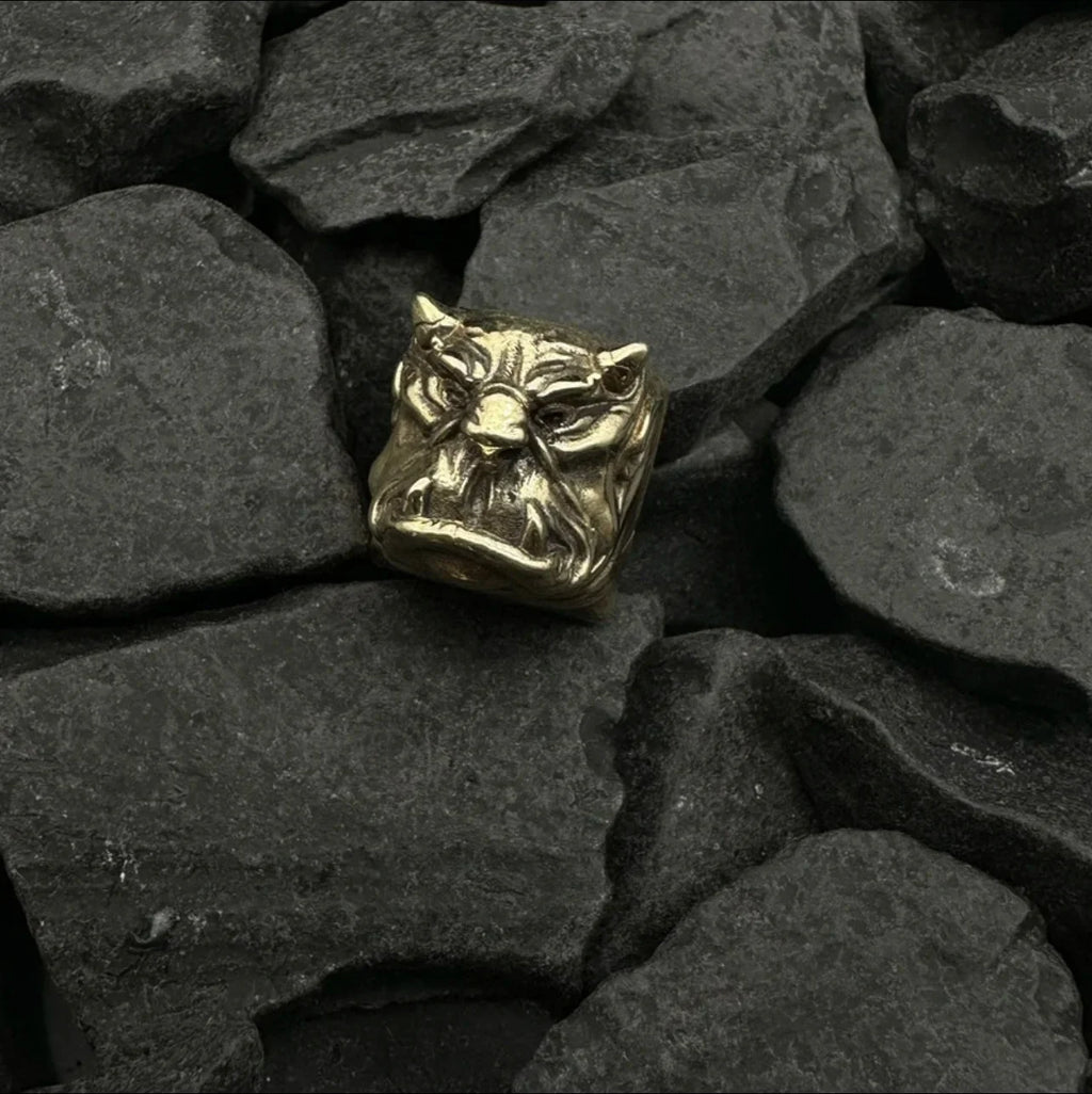 Black Myth: Wukong Keycaps Retro Skull Design Mechanical Keyboard Keycaps Customized Pure Copper Letter Card Slot Metal Keycaps