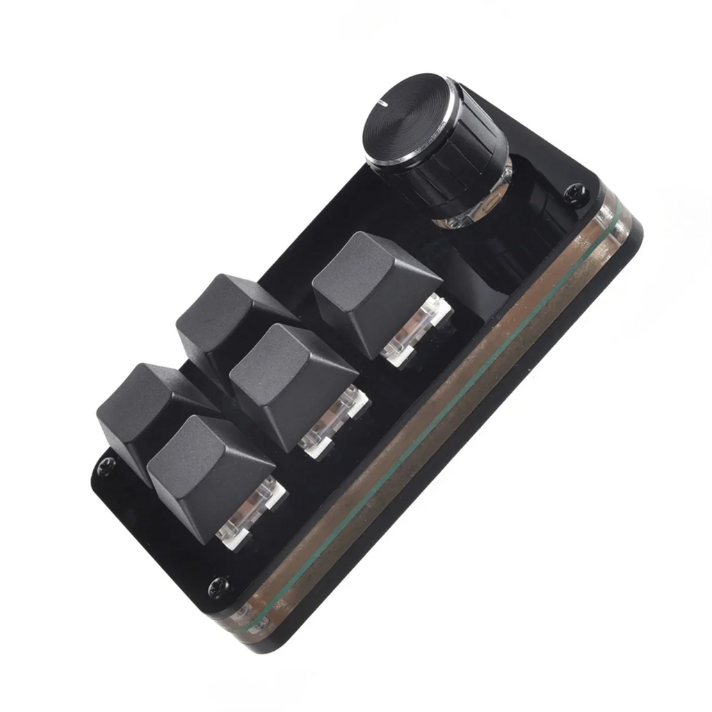 Mini Keyboard 5 Key 1 Knob Gamer Programmable Keyboard DIY Hot Swap Customization Mechanical Keyboard Macro Keypad
