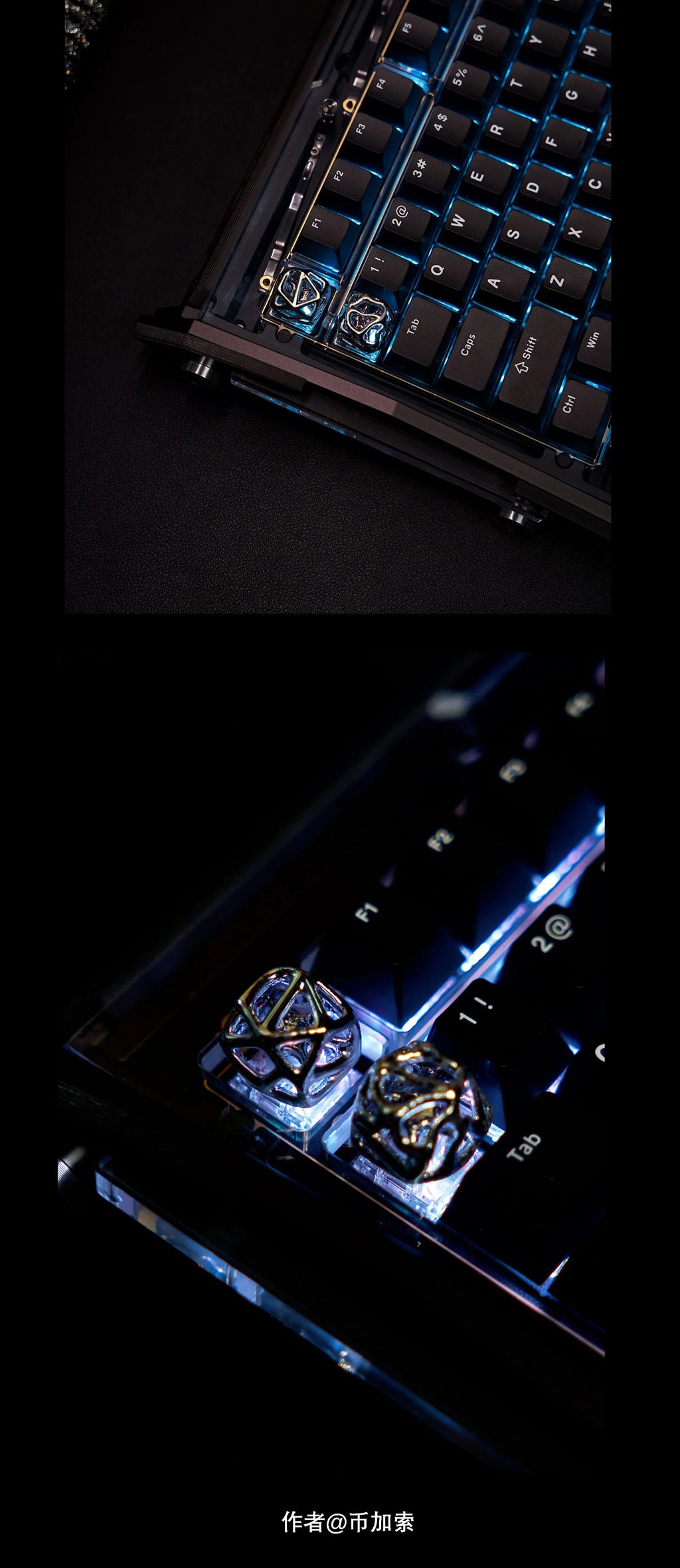 1pc Hollow Keycap Metal Customized Personalized Cross Axis Artisan Keycap 18x18mm for Mechanical Keyboard Advanced Gifts