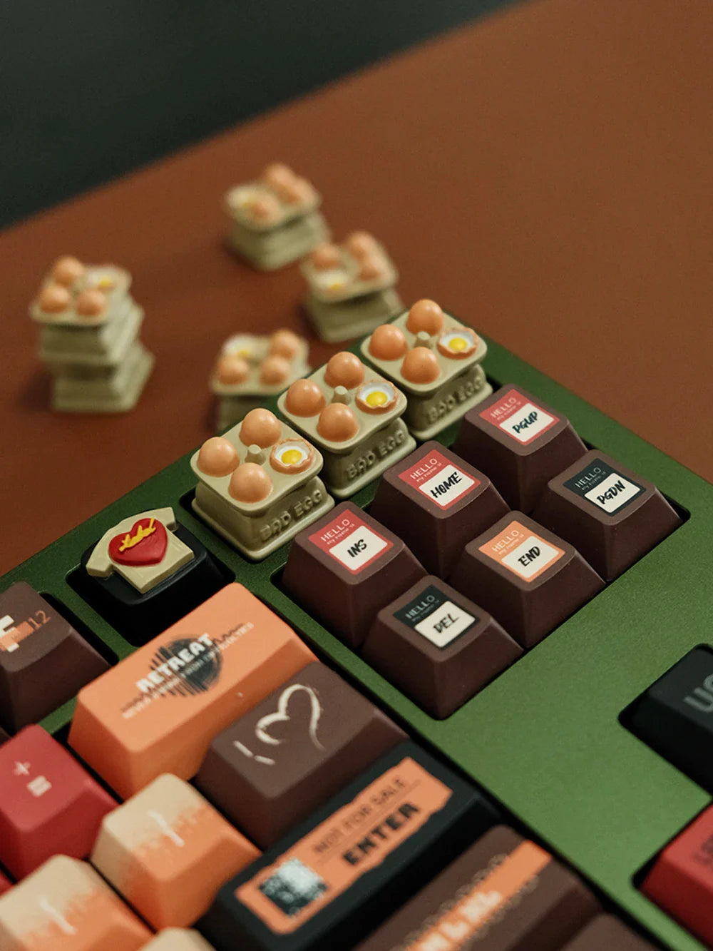 Egg Key Cap Resin 3D Artisan Keycap Cute Original Cartoon Keyboard Caps Custom Keycaps for Mechanical Keyboard Accessories Gift