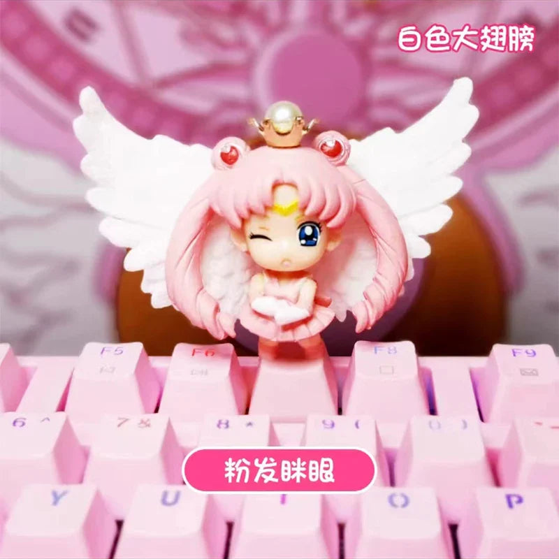 Handmade Customized PBT Keycaps Personality Mechanical Keyboard Keycap Beautiful Girl Cartoon Anime Modeling Keycaps ESC Key