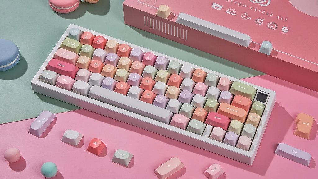 Transparent Keycaps PC 170 Keys Set for Mechanical Keyboard Keycap Accessories Personalized Customization DDA Profile Keycaps