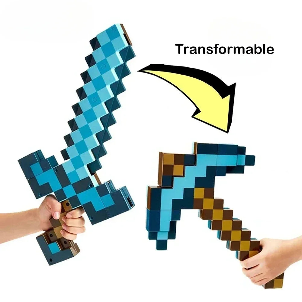 NEW Pixel Game Prop Models Torch and Color-changing Bottle Night Light Plastic Mineral Lamp Ornaments Holiday Party Gifts