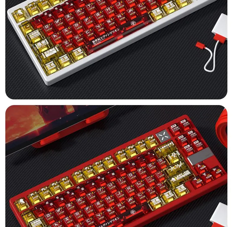 Duplex Translucent Cherry Keycap Set PBT Side Engraved for MX Switch HI75 HI8 68 F99 104 64 Wooting Mechanical Keyboards