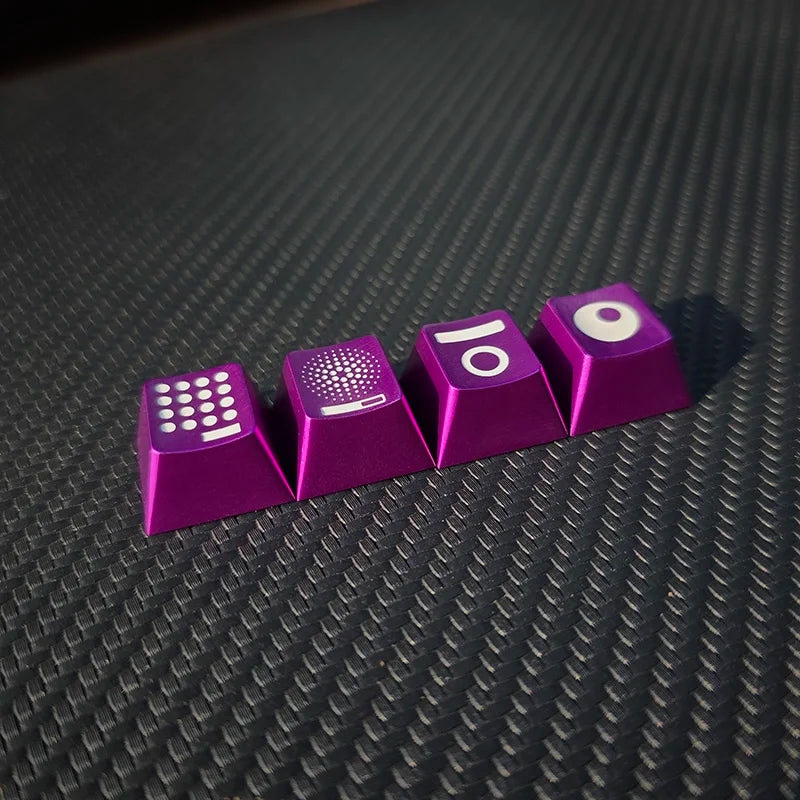 Glass Heart Keycap Custom Point Aluminum Alloy Color Glass Artisan Key Cap Cherry Profile MX Switch Mechanical Keyboard Keycap