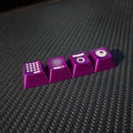 Glass Heart Keycap Custom Point Aluminum Alloy Color Glass Artisan Key Cap Cherry Profile MX Switch Mechanical Keyboard Keycap